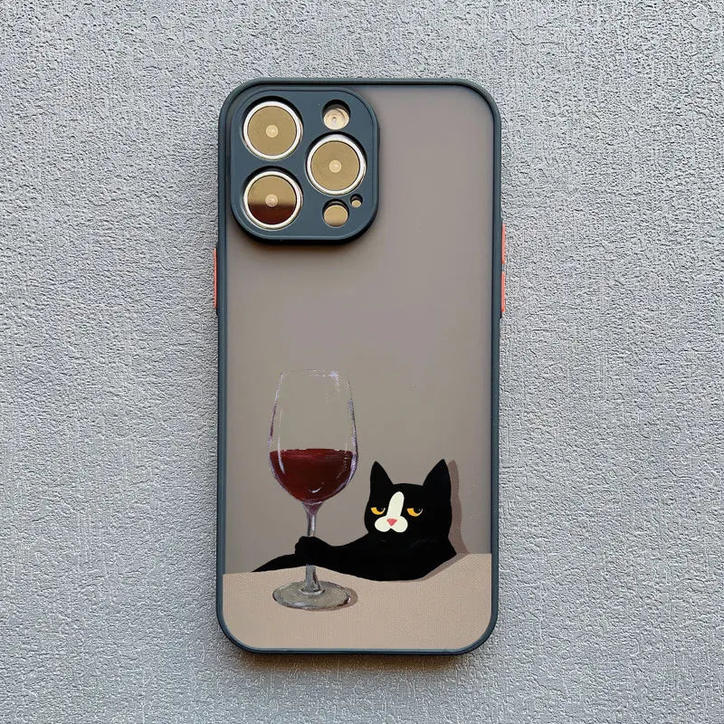 Funny Cat Daily Life iPhone Case