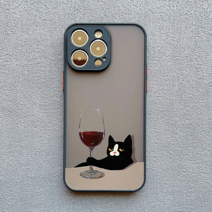 Funny Cat Daily Life iPhone Case