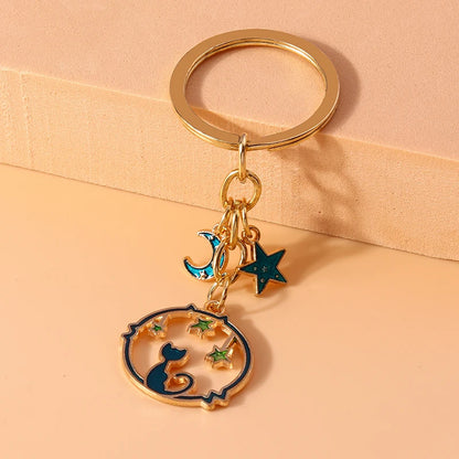 Cute Cartoon Cat Keychain