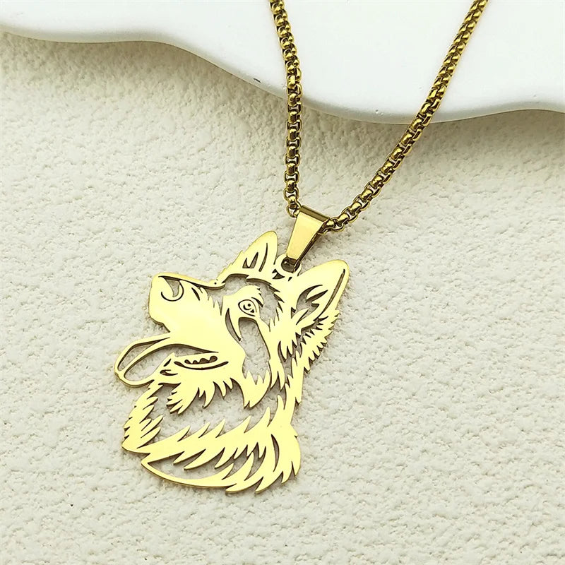 Collana con ciondolo cane pastore tedesco