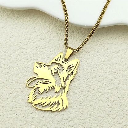 Collana con ciondolo cane pastore tedesco