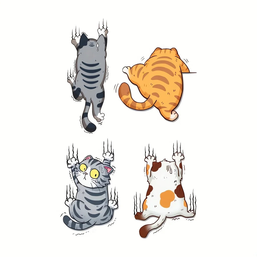Set Cartoon Cat Wall Sticker