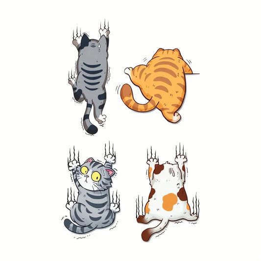 Set Cartoon Cat Wall Sticker