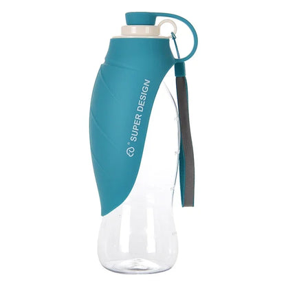 580 ml Portable Dog Water Bottle with Fold-Out Drinking Bowl
