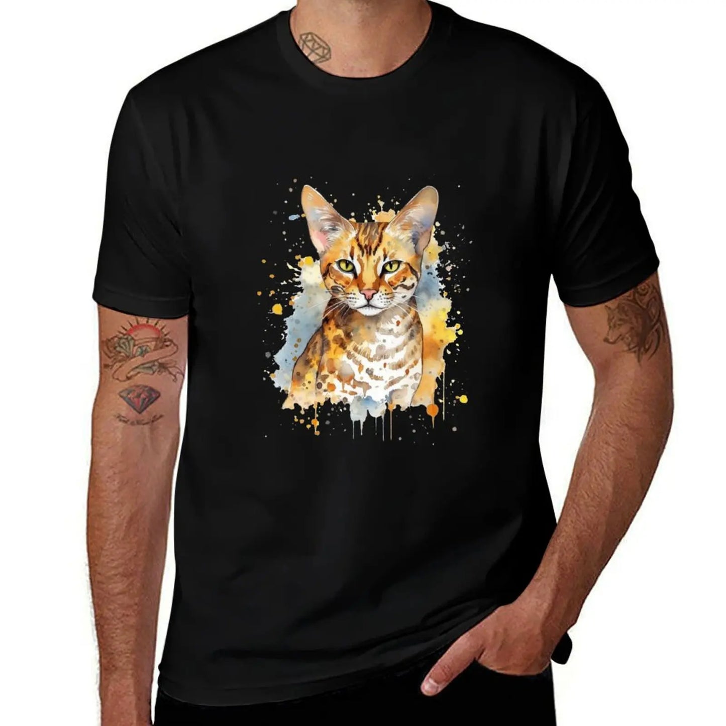 Ocicat Cat Painting T-Shirt