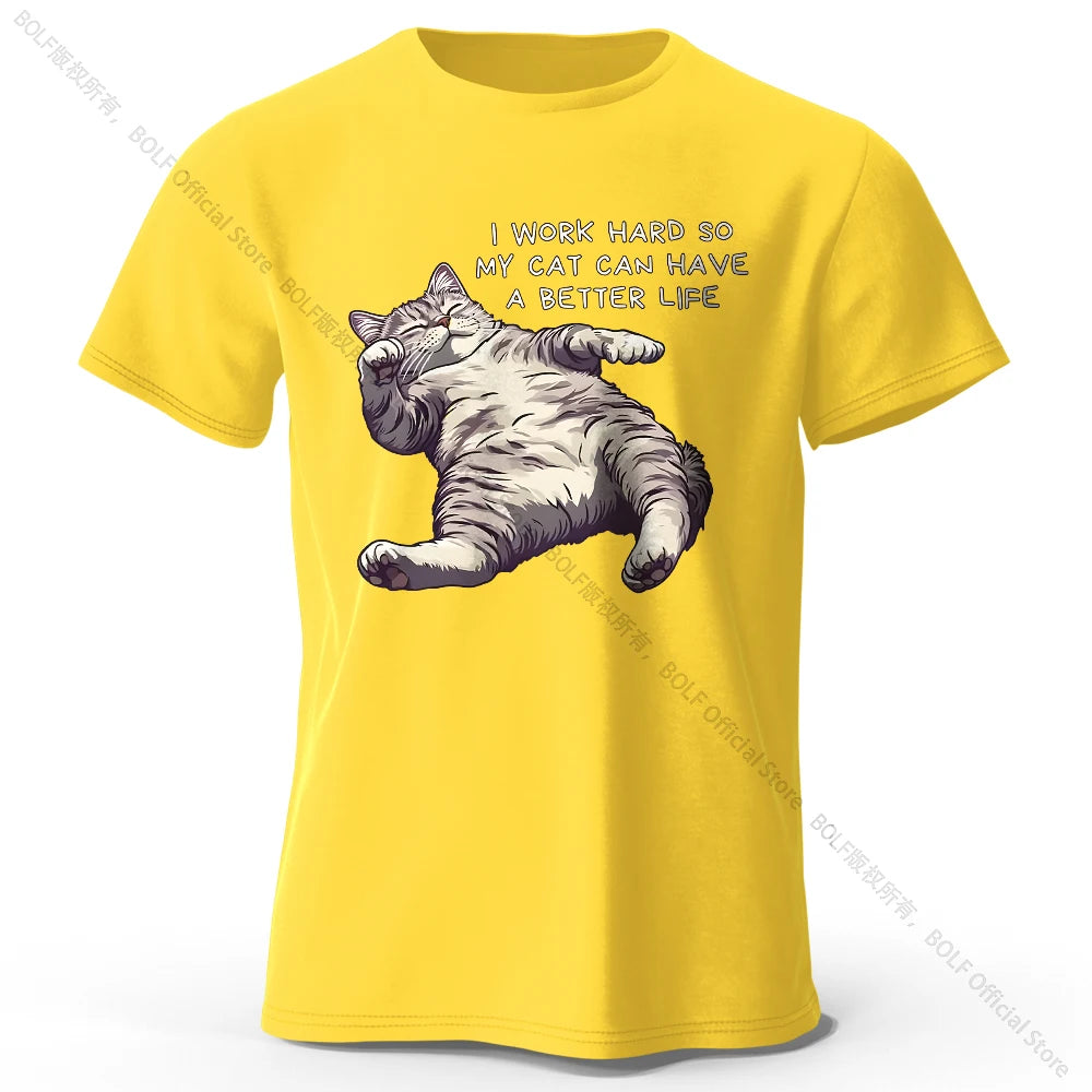 Cat Lover Cotton T-Shirt
