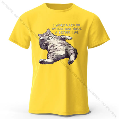 Cat Lover Cotton T-Shirt