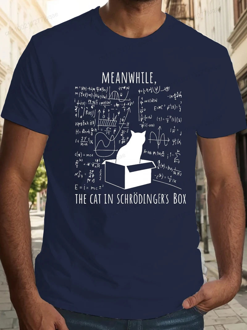 Science Cat Print Shirt