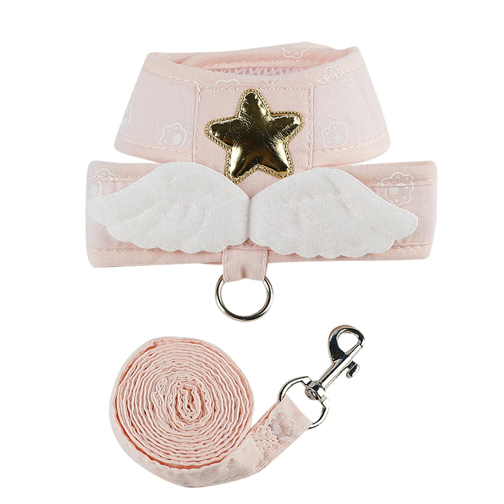 Angel Wings Cat Harness Set