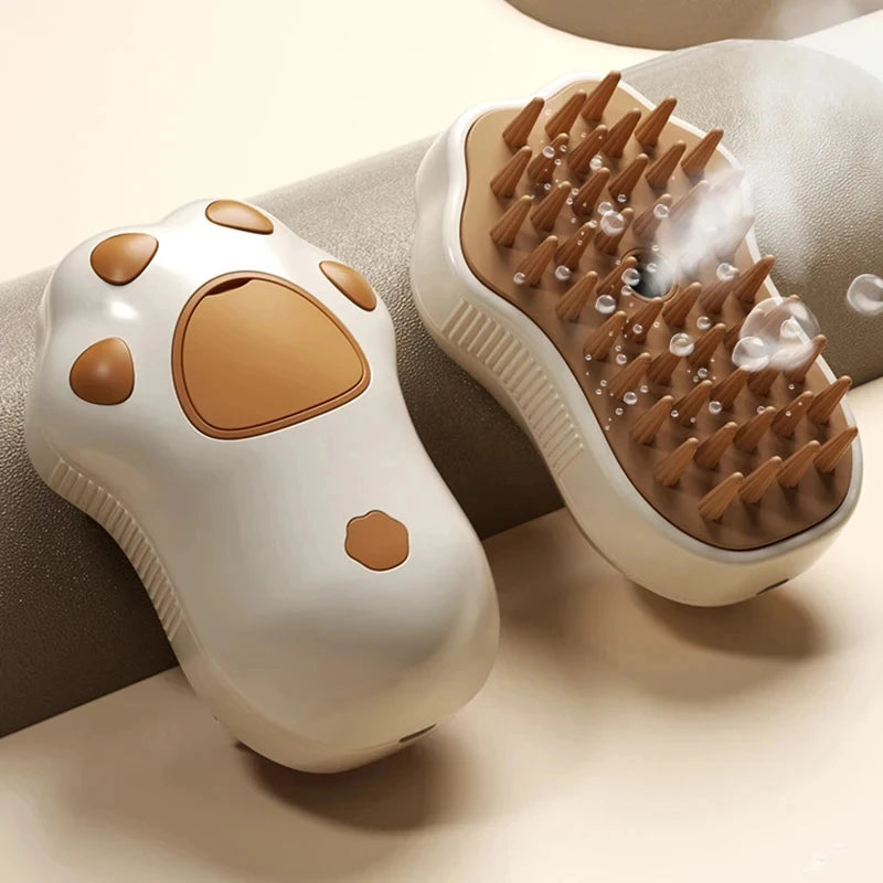 3-in-1 Steamy Pet Grooming Brush