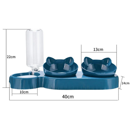 Cat-Shaped Automatic Pet Feeding Station