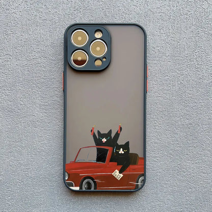 Funny Cat Daily Life iPhone Case