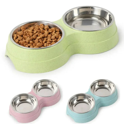 Double Pet Bowls for Food