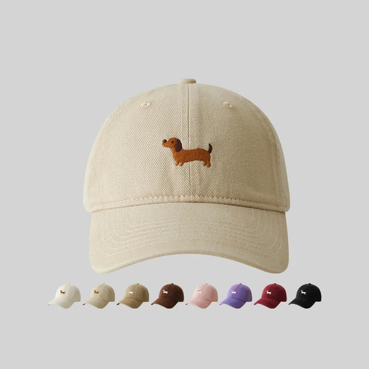 Embroidered Dachshund Baseball Cap