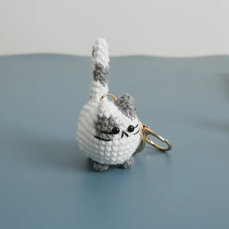 Porte-clés au crochet série chaton
