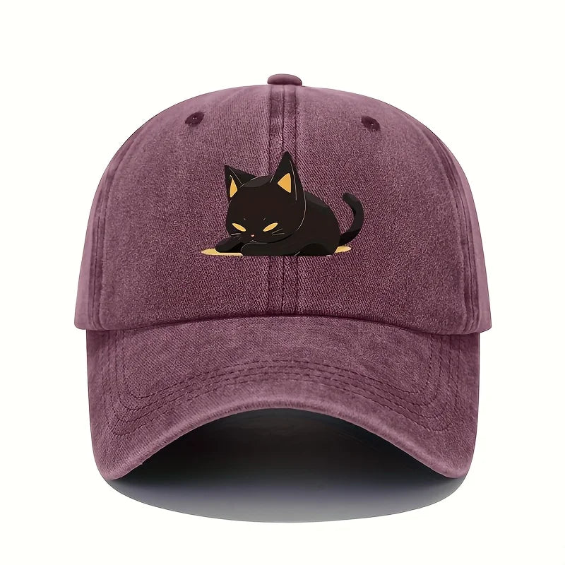 Berretto da gatto nero stile retrò