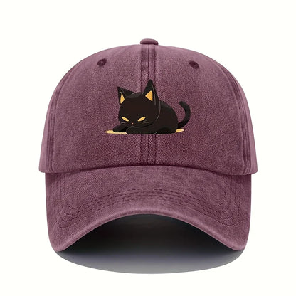 Berretto da gatto nero stile retrò