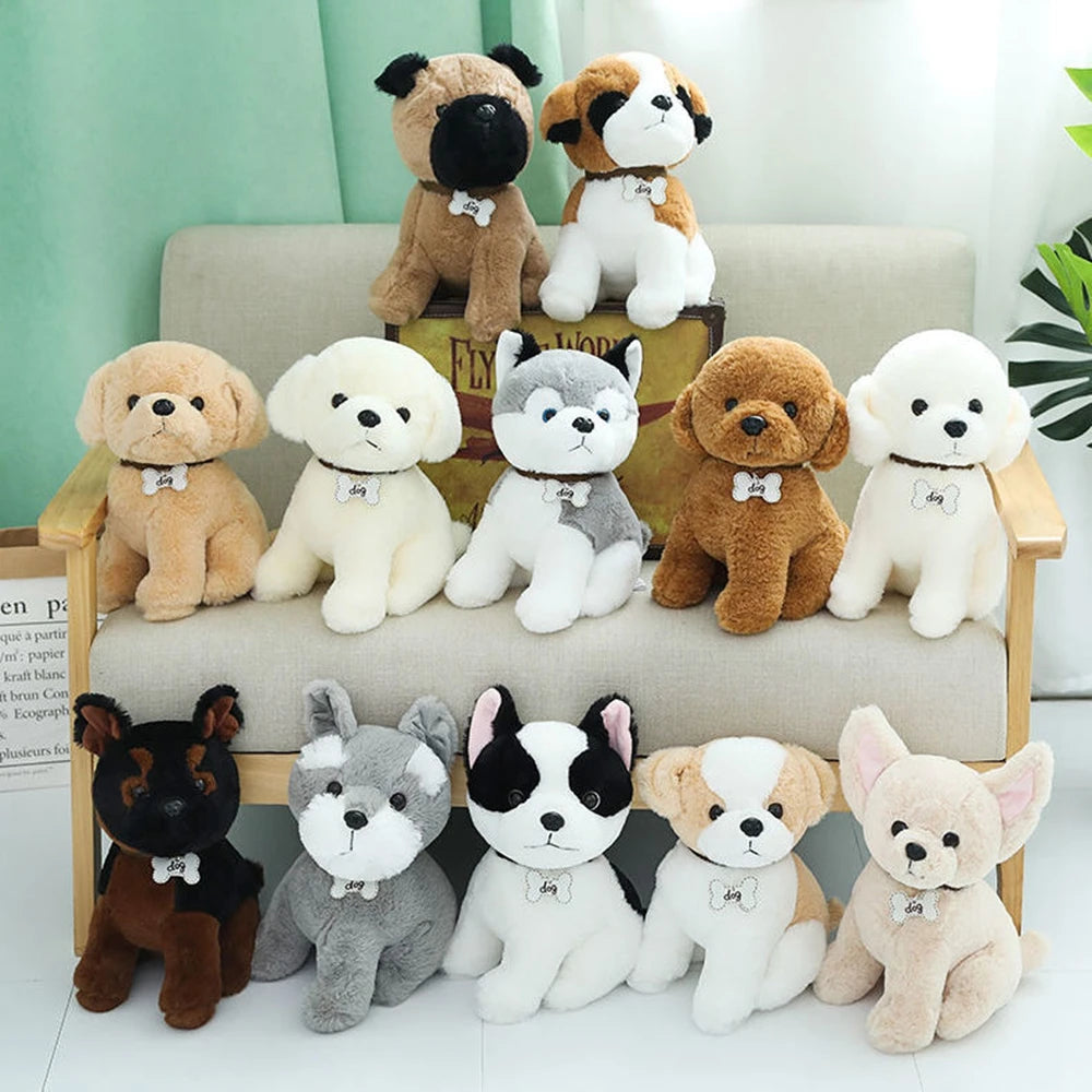 Premium Curly Brown Poodle Plush Toy