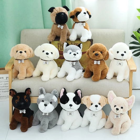 Premium Curly Brown Poodle Plush Toy