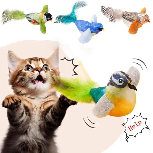Chirping Bird Interactive Cat Toy
