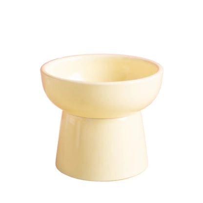 Cat Elevated Bowl Ceramic