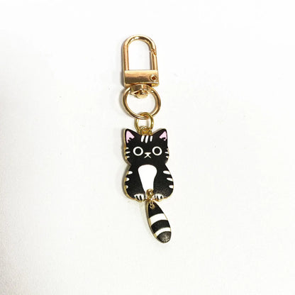 Cat Pendant Cartoon Keyring