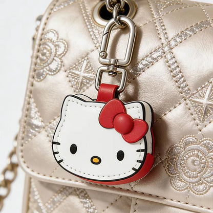 Porte-clés en cuir de dessin animé Hello Kitty