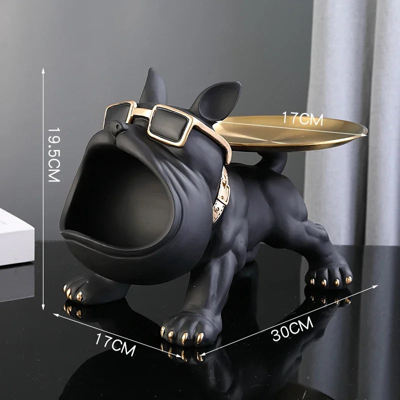 Maggiordomo della bocca grande del bulldog francese