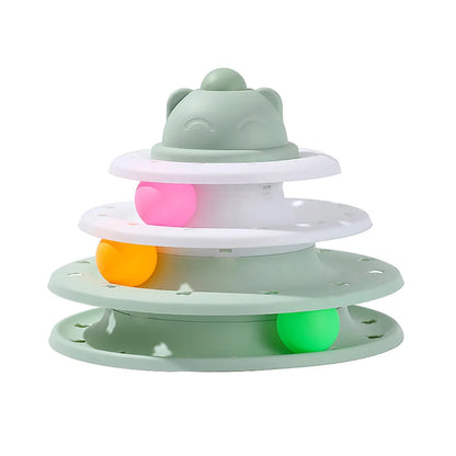 Interactive Pet Ball Tower Toy
