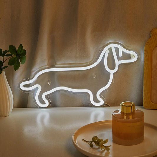 Luminous Dachshund Neon Sign