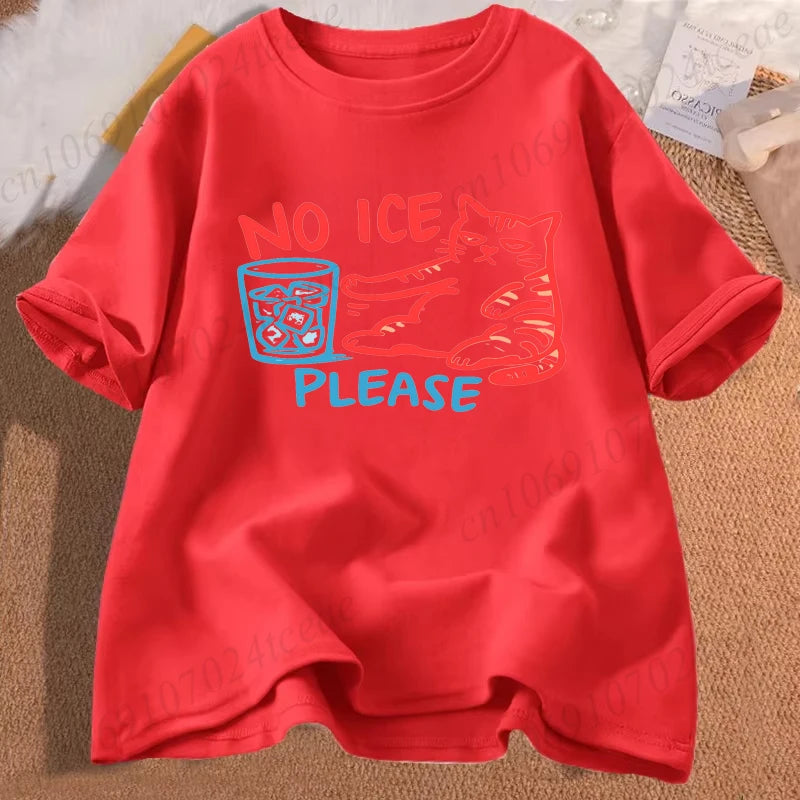 No Ice Please Cat Shirt