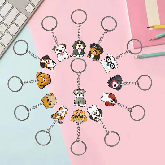 Porte-clés chien de dessin animé