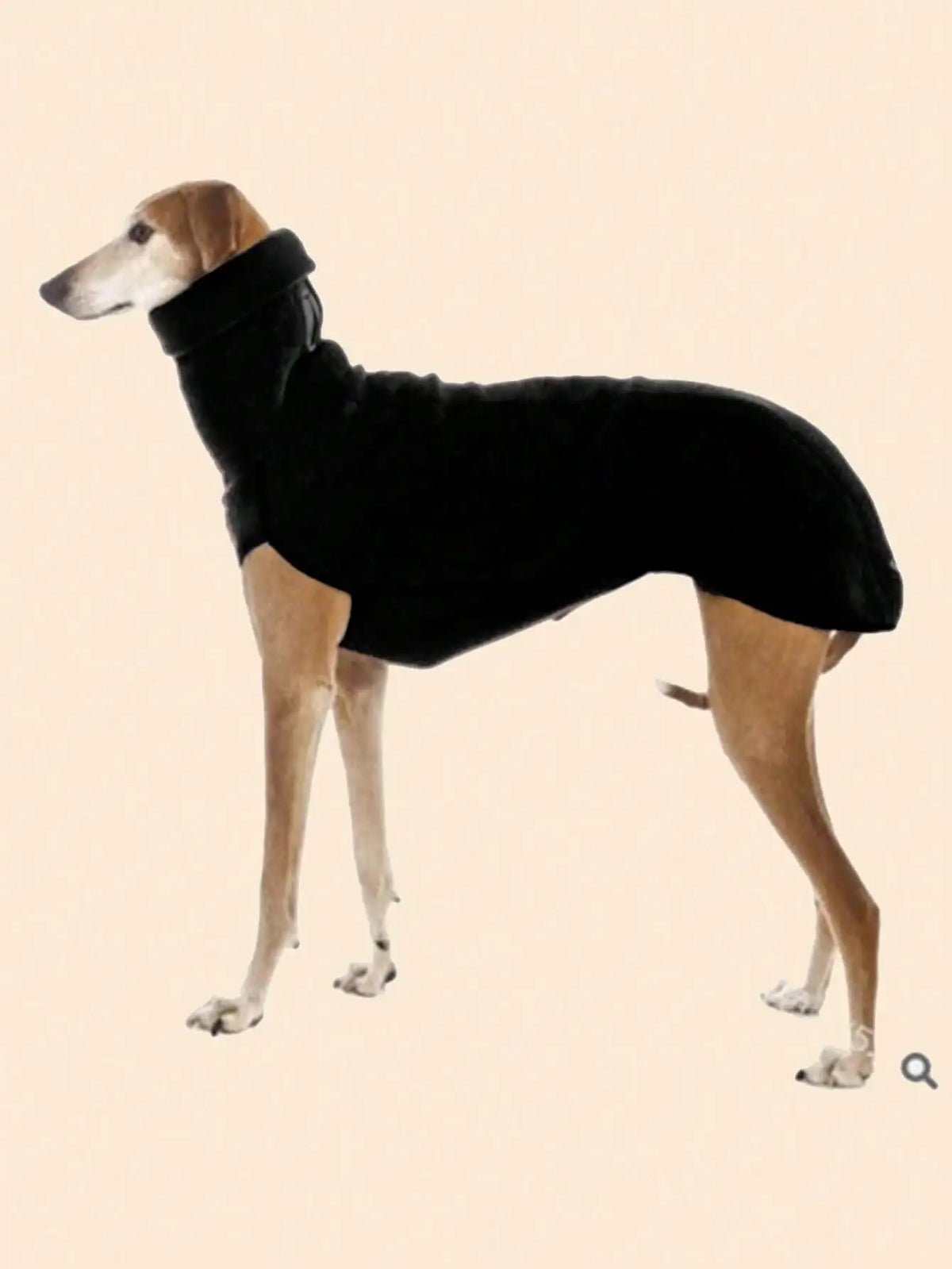 High-Neck Greyhound Dog Coat with Open-Leg Design