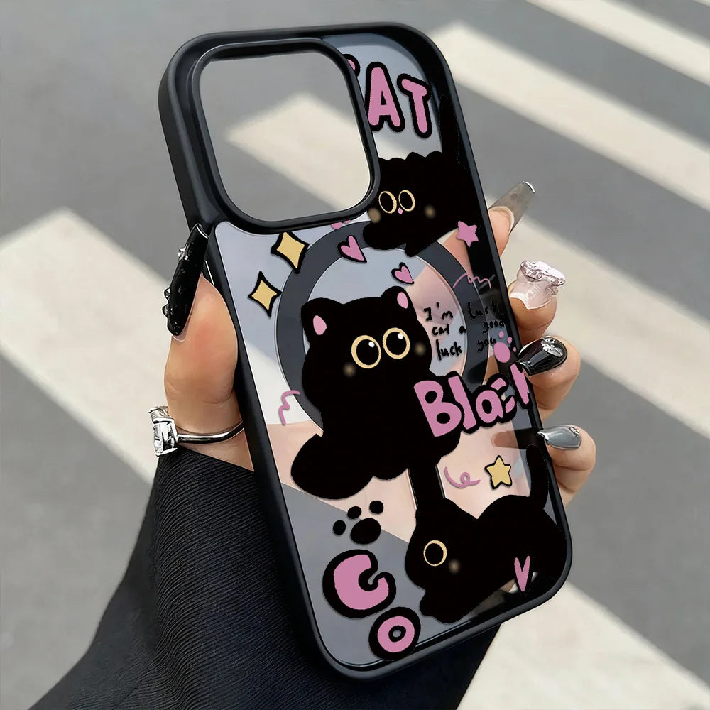 Cute Cat MagSafe iPhone Case