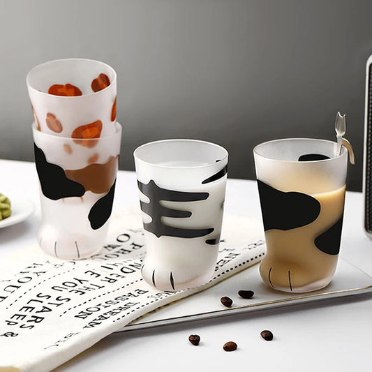 Cat Paw Glass Cup
