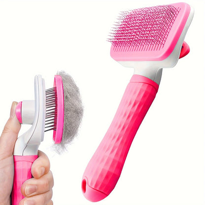 Brosse de toilettage autonettoyante pour animaux de compagnie