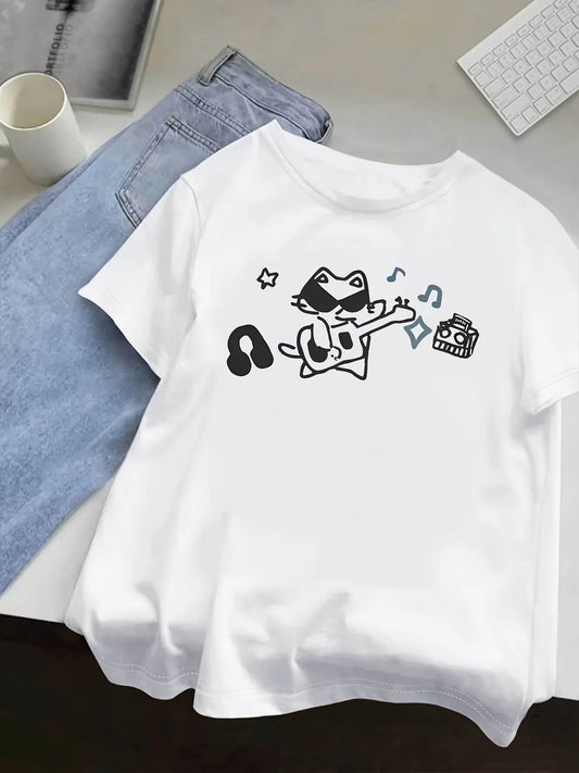 Cat Playing The Guitar Shirt