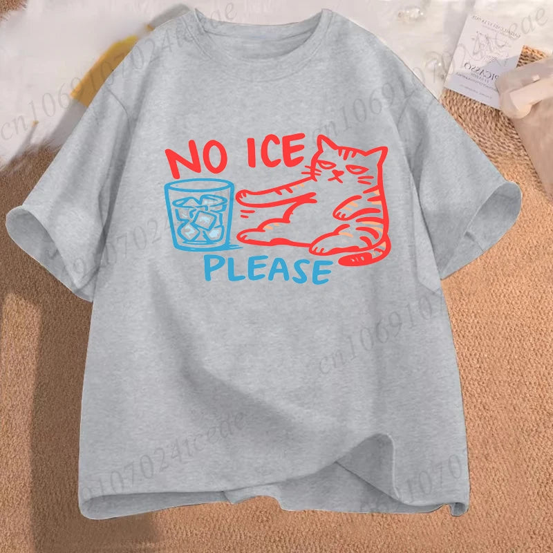 No Ice Please Cat Shirt