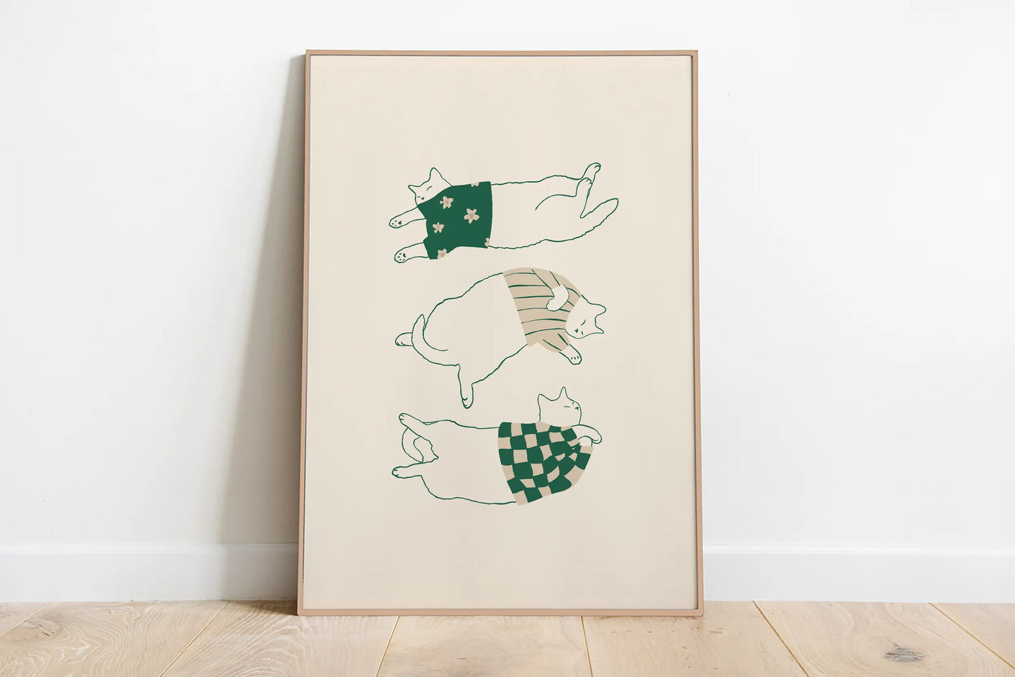 Poster da parete con gatto minimalista