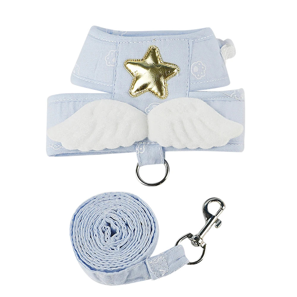 Angel Wings Cat Harness Set