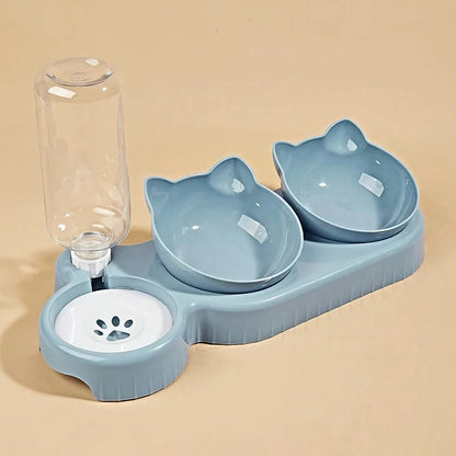 3-in-1 Pet Bowls with Water Feeder