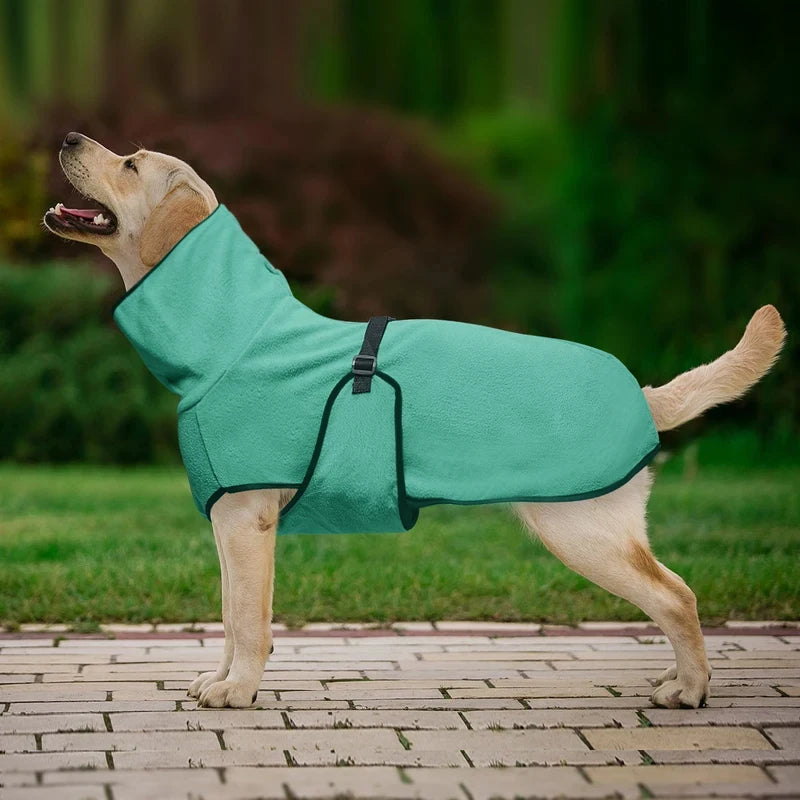 High-Neck Dog Coat with Adjustable Back Strap
