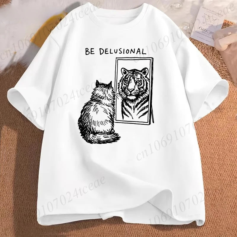 Seien Sie wahnhaftes Katzenshirt