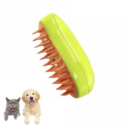 3-in-1 Pet Grooming Brush with Electric Spray