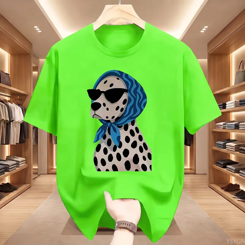 Summer Retro Dalmatian Print T-Shirt