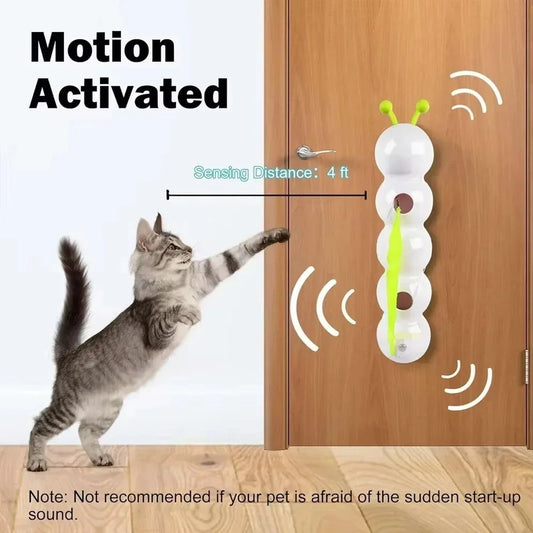 Motion-Activated Hanging Cat Teaser Toy