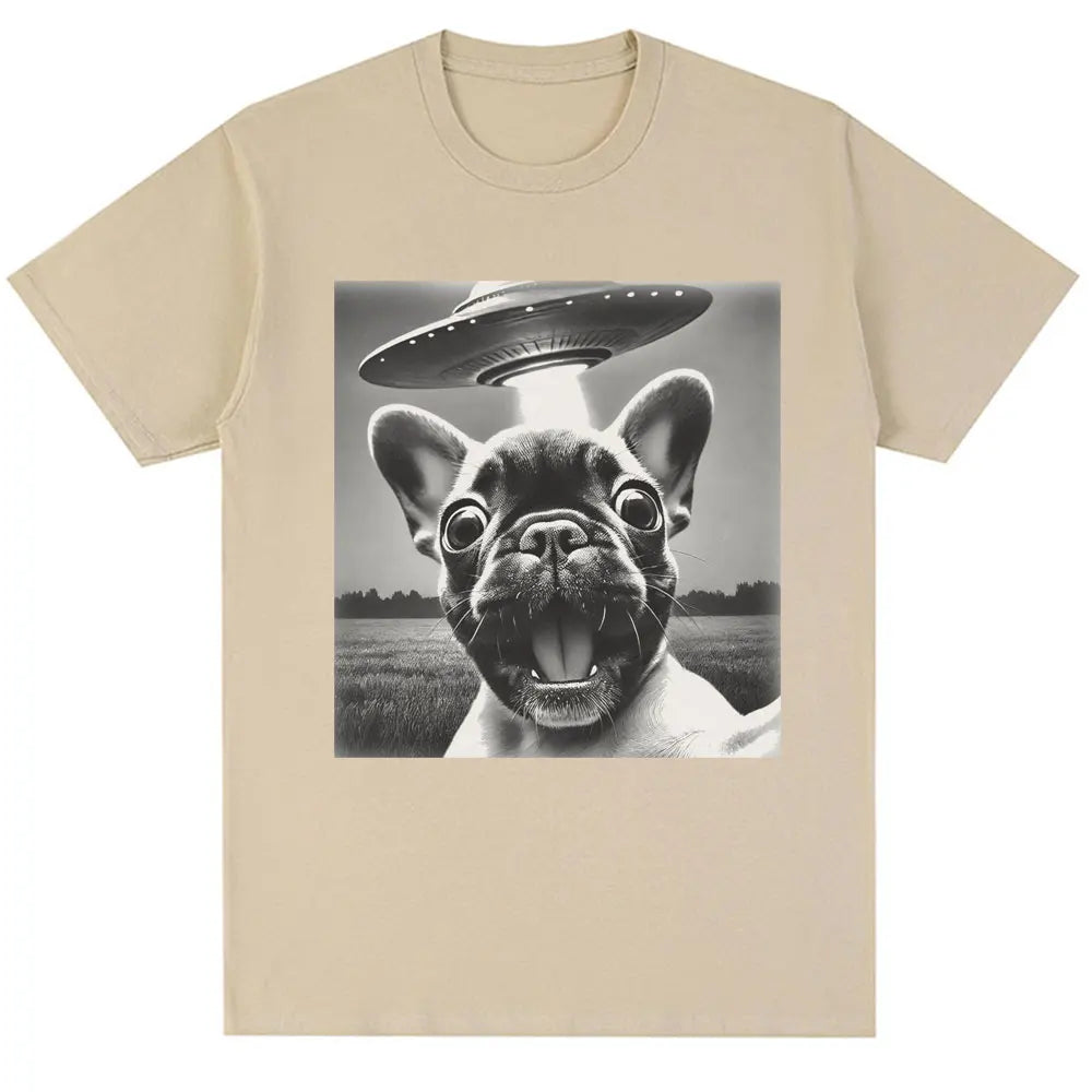 French Bulldog UFO Encounter Tee