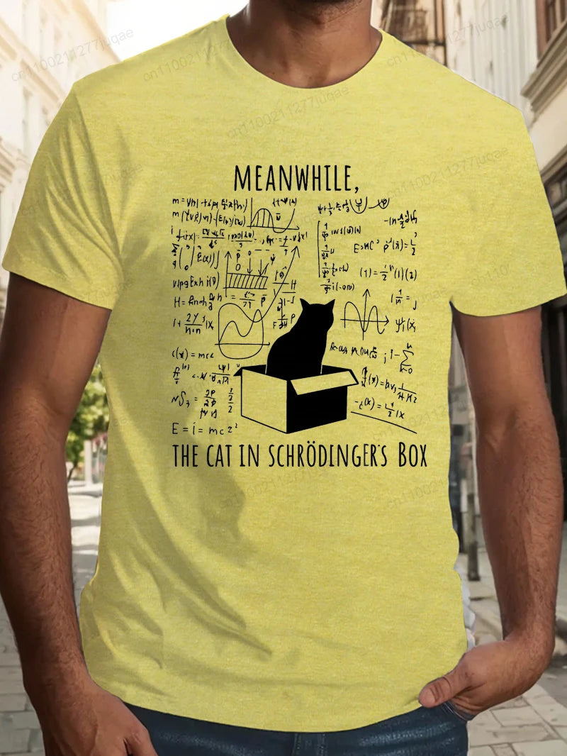 Science Cat Print Shirt