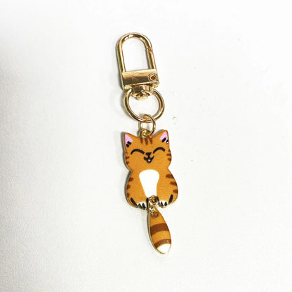 Cat Pendant Cartoon Keyring