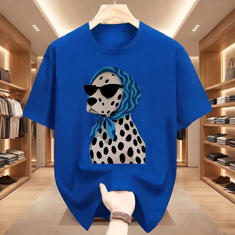 Summer Retro Dalmatian Print T-Shirt